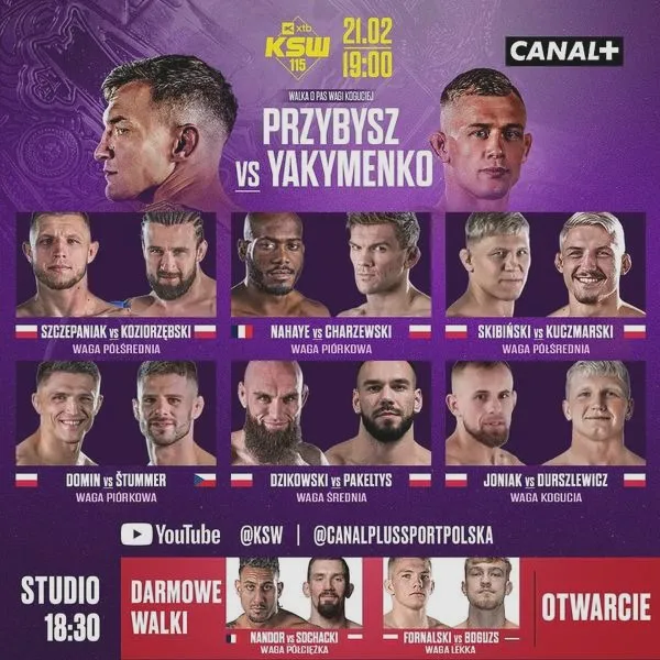 KSW 115: karta walk i najważniejsze wydarzenia w klatce