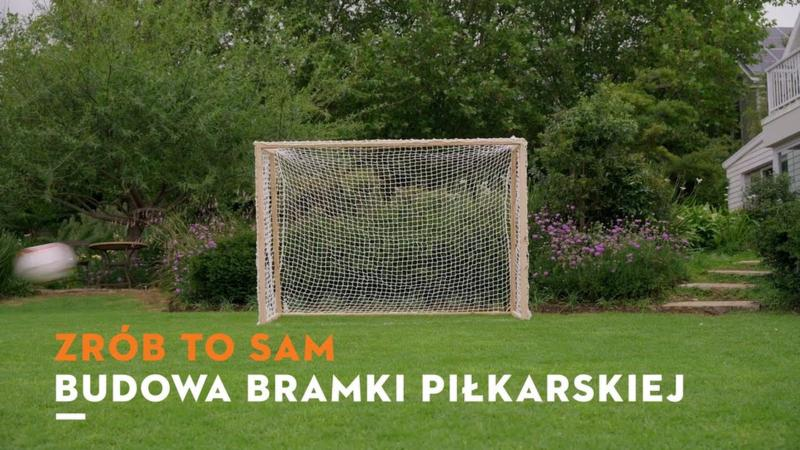 DIY bramka do piłki nożnej