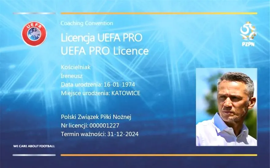 Wymagania do licencji UEFA Pro